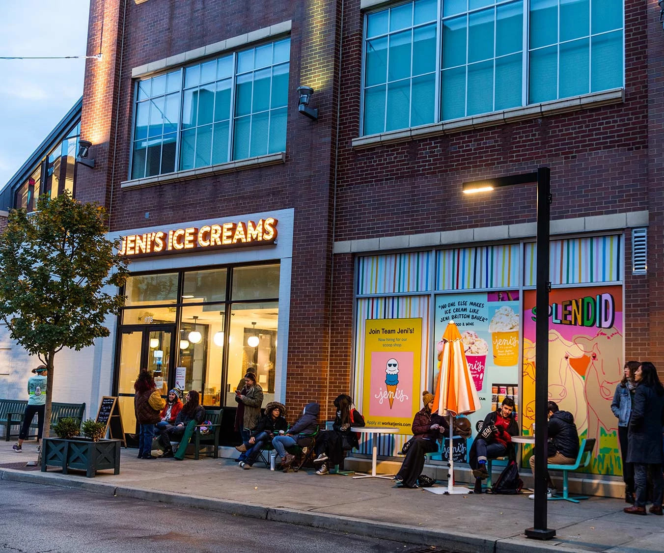 Exterior of Jeni's scoop shop in Pittsburgh