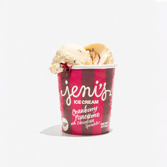 Cranberry Panettone with Chocolate Sprinkles