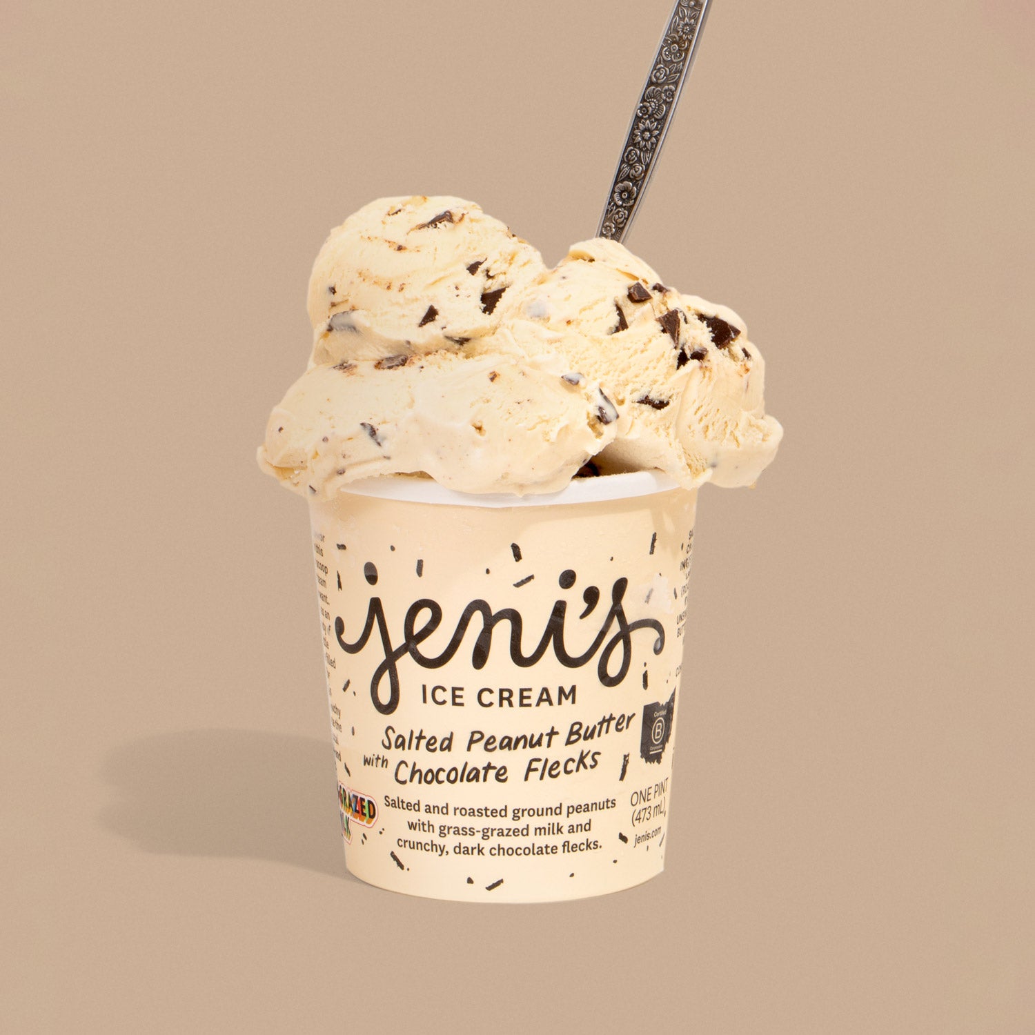 Salted Peanut Butter with Chocolate Flecks | Jeni's Ice Creams