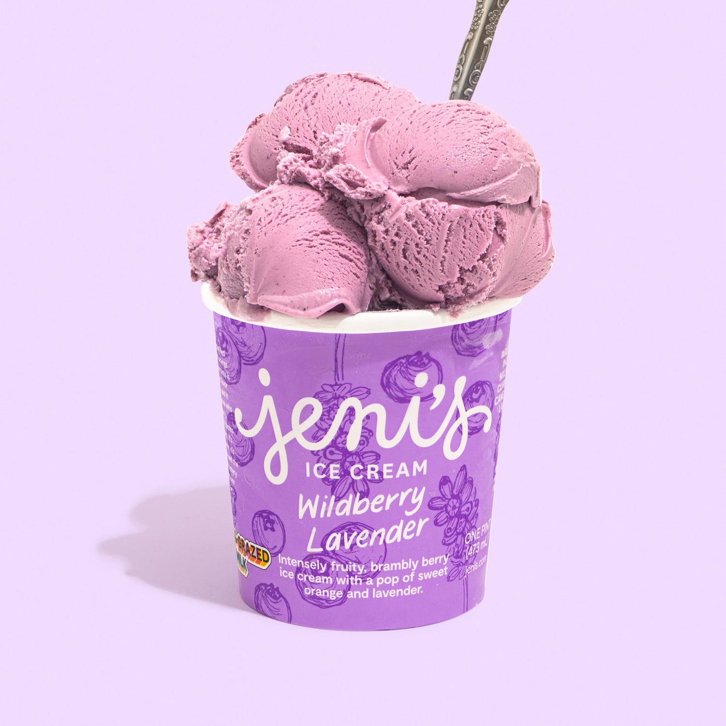 Wildberry Lavender Pint Jeni's Splendid Ice Creams   