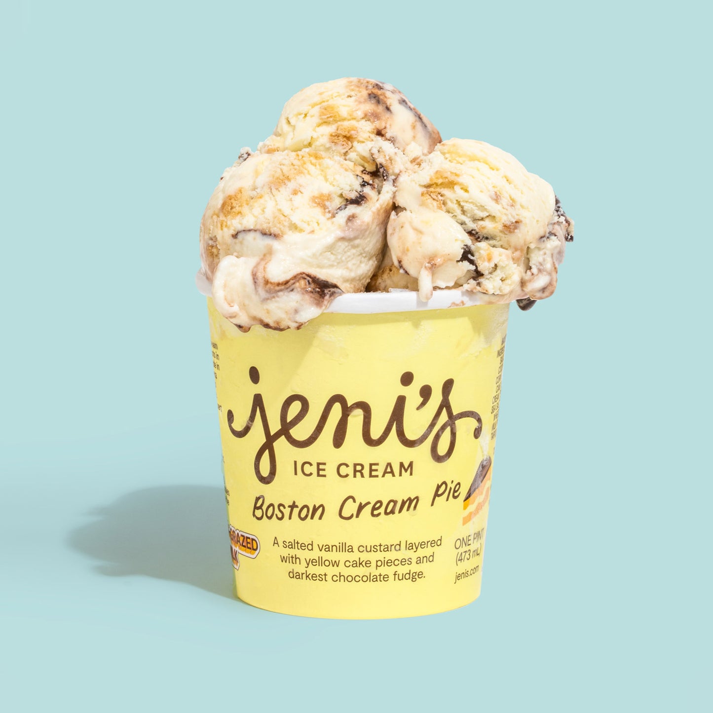 Boston Cream Pie Pint Jeni's Splendid Ice Creams   