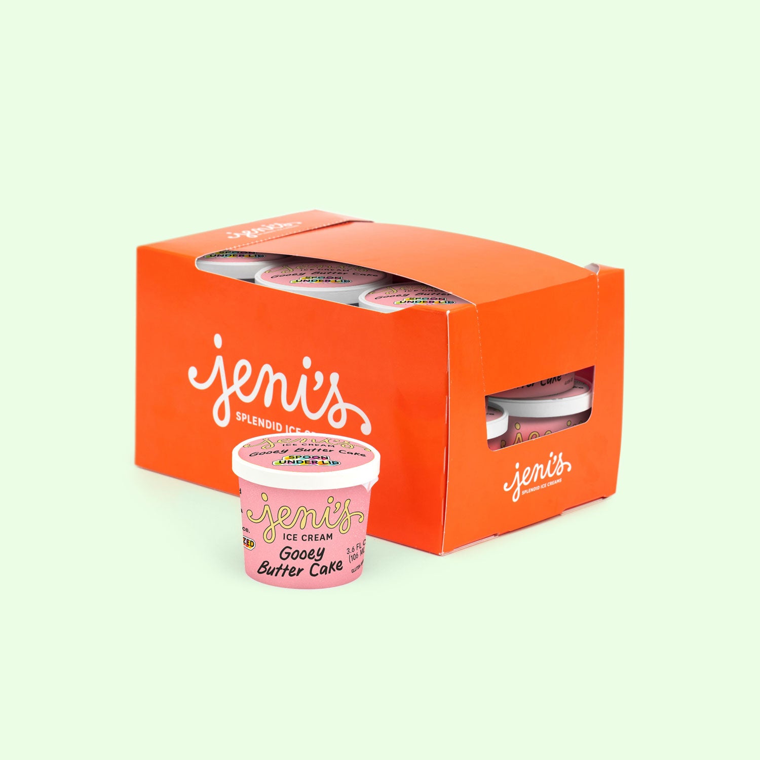 Gooey Butter Cake Street Treats (12-pack) Pint Bundle Jeni's Splendid Ice Creams   